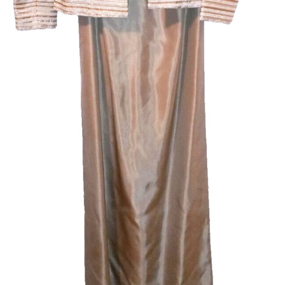 2pc formal dress size 4 eveningwear XScape by Lawrence Kurtz Woman's Champagne - Picture 11 of 12